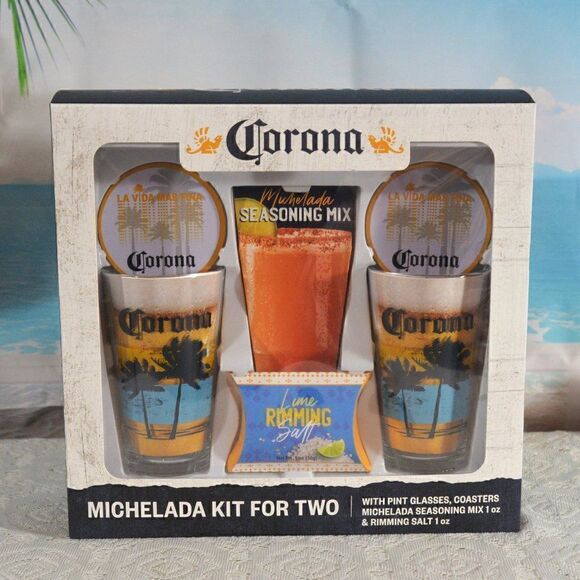 2/$20 Corona Michelada Limited Edition Kit for Two New in Box BUNDLE ONLY - Picture 1 of 5